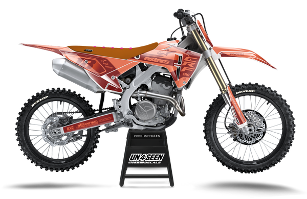 Honda Racer Riway Peach Graphic Kit - CRF CR XR Models | All Years