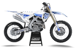 Honda Supertech Scenz White Blue Graphic Kit - CRF CR XR Models | All Years