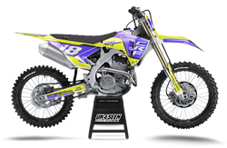 Honda Supertech Vista Yellow Purp Graphic Kit - CRF CR XR Models | All Years