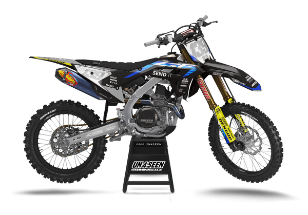 Honda Twisted Stock Black Graphic Kit - CRF CR XR Models | All Years