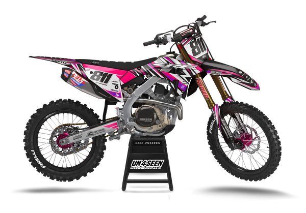Honda Warrior Pink Graphic Kit - CRF CR XR Models | All Years