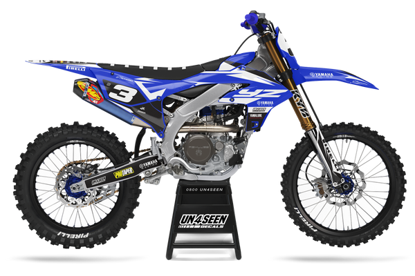 Yamaha Crip Blue Graphic Kit - YZ YZF WR TTR PW Models | All Years