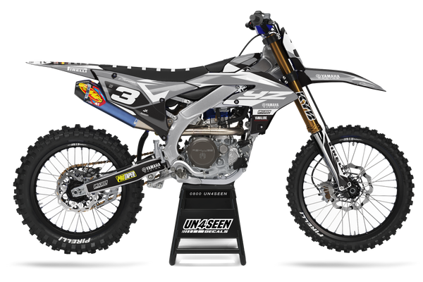 Yamaha Crip Grey Graphic Kit - YZ YZF WR TTR PW Models | All Years
