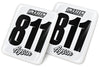 Maier Number Plate Decals (170mm x 245mm)
