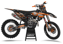KTM Disq Orange Graphic Kit - SX SXF XC XCF EXC EXCF Models | All Years