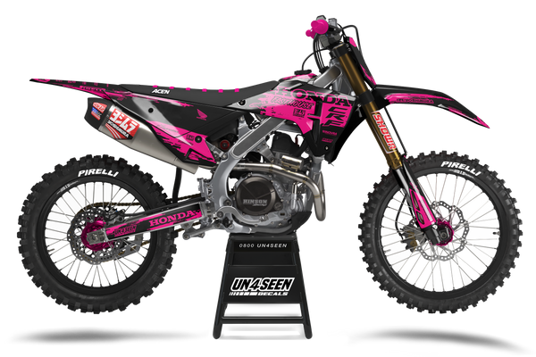 Honda Encore Pink Graphic Kit - CRF CR XR Models | All Years