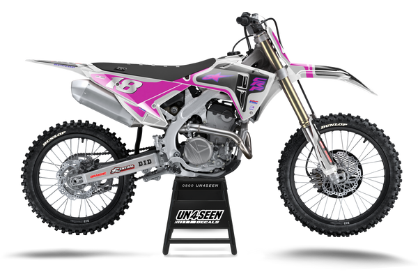 Honda Fluid Grid Pink Graphic Kit - CRF CR XR Models | All Years