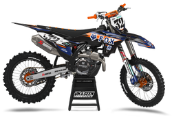 KTM Fox Navy Graphic Kit - SX SXF XC XCF EXC EXCF Models | All Years