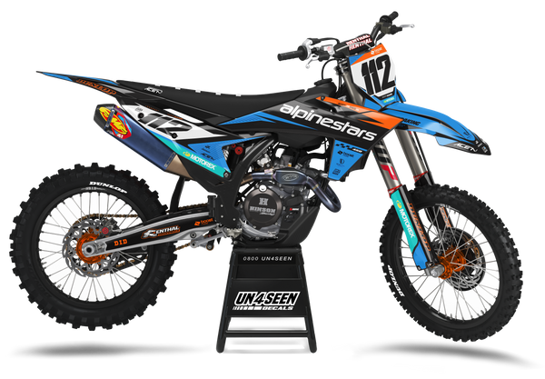 KTM Fullsuss Blue Graphic Kit - SX SXF XC XCF EXC EXCF Models | All Years