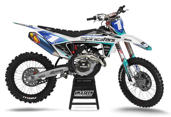 Gasgas Alpinestars Blue Graphic Kit - MC EC ES EX Models | All Years