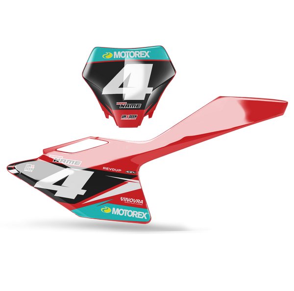 Gasgas Flp Number Plate Background Decals -MC EC ES EX Models | All Years