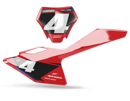 GASGAS Number Background Decals - R11
