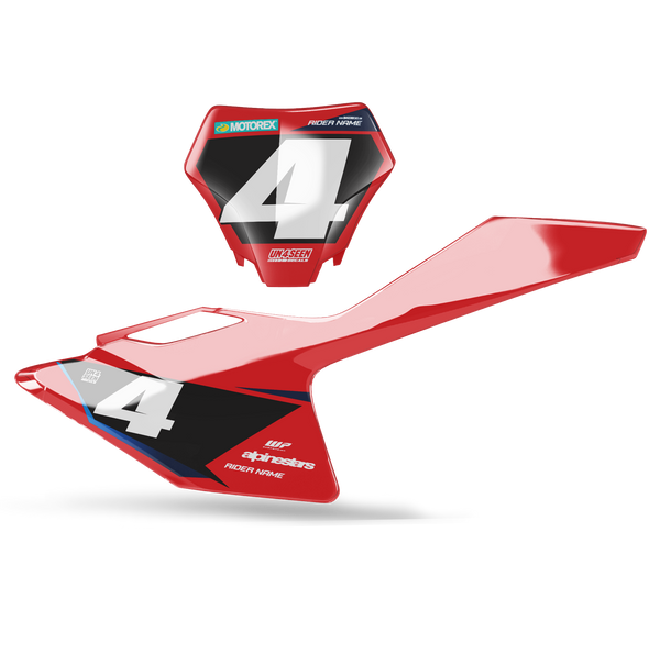 Gasgas R11 Number Plate Background Decals -MC EC ES EX Models | All Years