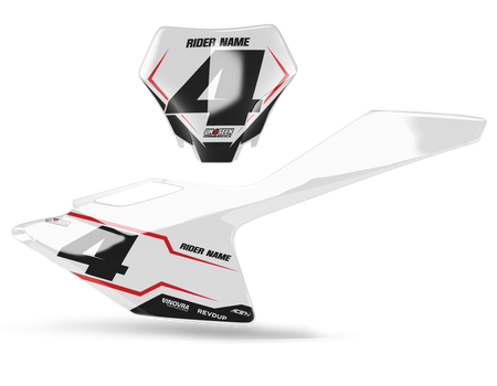 GASGAS Number Background Decals - Strine