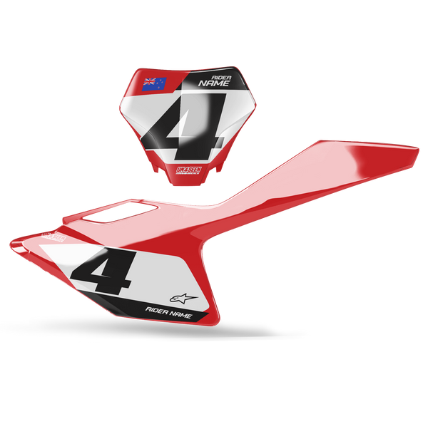Gasgas Uno Number Plate Background Decals -MC EC ES EX Models | All Years
