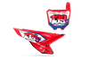 Honda Number Background Decals - Gengar Red