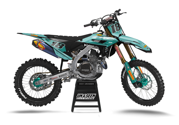 Honda Gleam Green Graphic Kit - CRF CR XR Models | All Years