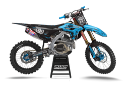 Honda Glitch Blue Graphic Kit - CRF CR XR Models | All Years