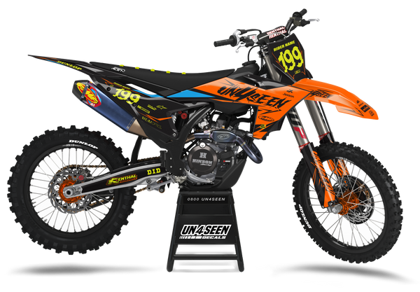 KTM Glitch Blue Graphic Kit - SX SXF XC XCF EXC EXCF Models | All Years
