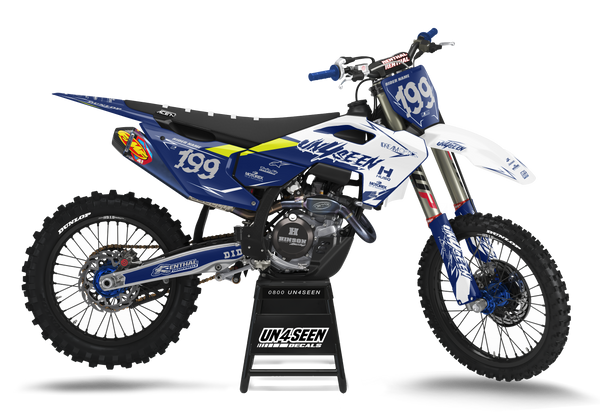 Husqvarna Glitch Navy Graphic Kit - TC FC TE TX FE FS FX Models | All Years