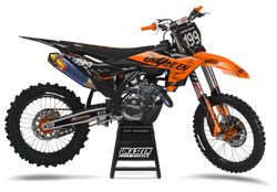 KTM Glitch Orange Graphic Kit - SX SXF XC XCF EXC EXCF Models | All Years
