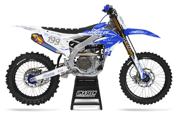 Yamaha Glitch White Graphic Kit - YZ YZF WR TTR PW Models | All Years