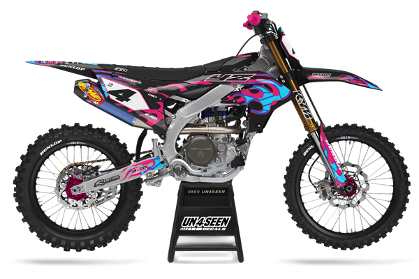 Yamaha Heatn Pink Graphic Kit - YZ YZF WR TTR PW Models | All Years