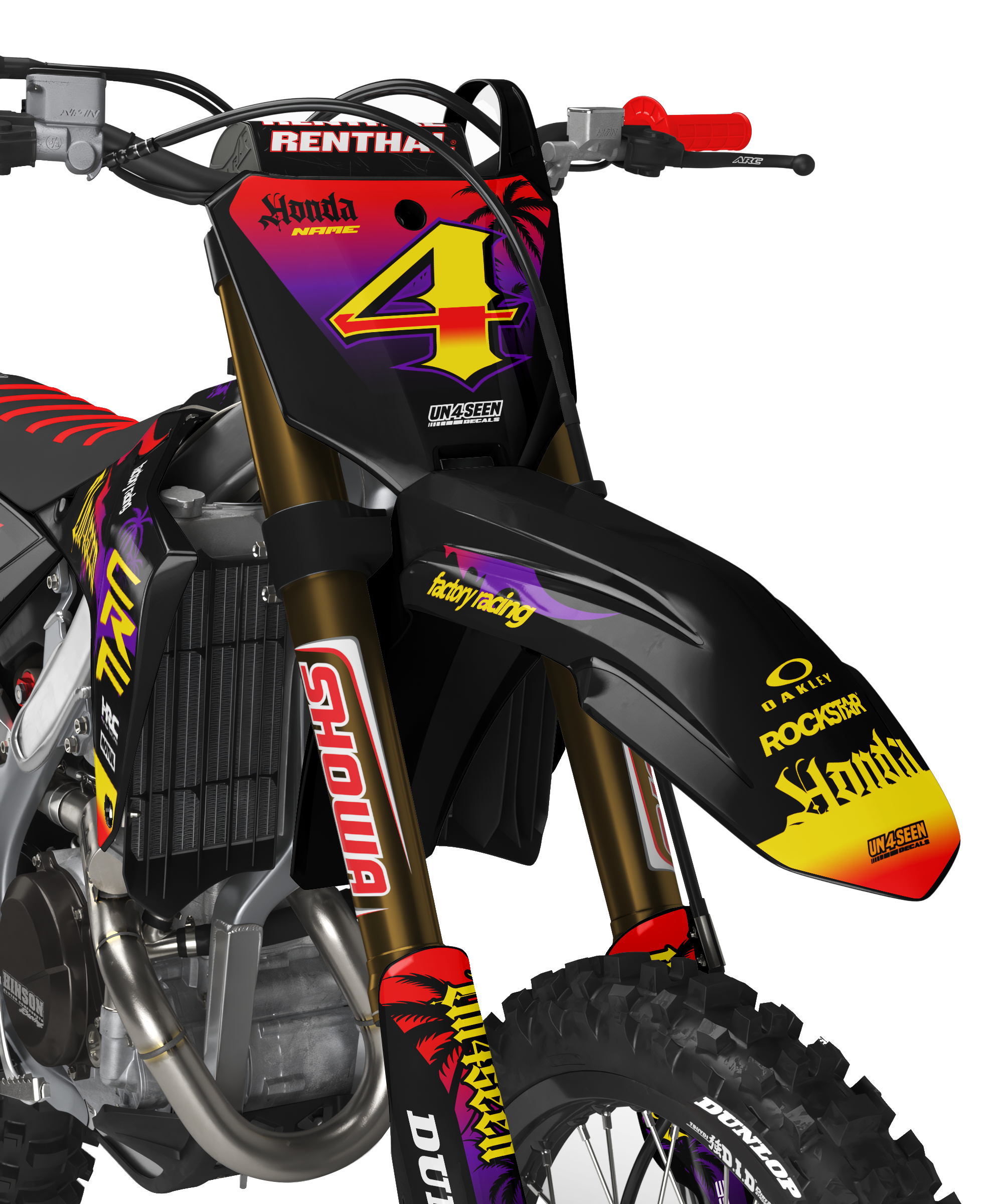 Destroy Graphics Honda Destroyz Graphics Kit - CRF CR XR Models | All Years New Zealand