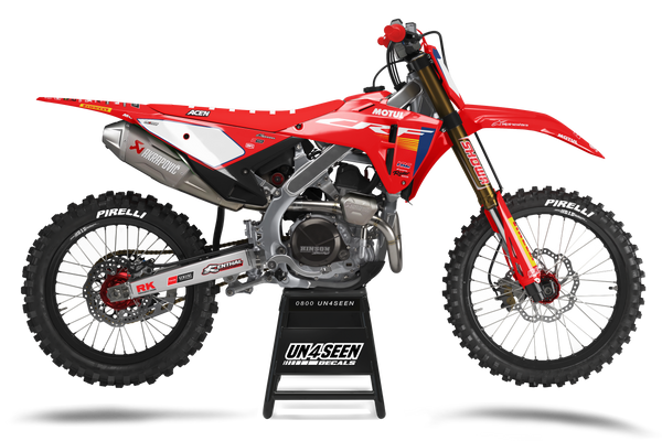 Honda Overdrive Red Graphic Kit - CRF CR XR Models | All Years