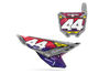 Honda Number Background Decals - Cact Grey