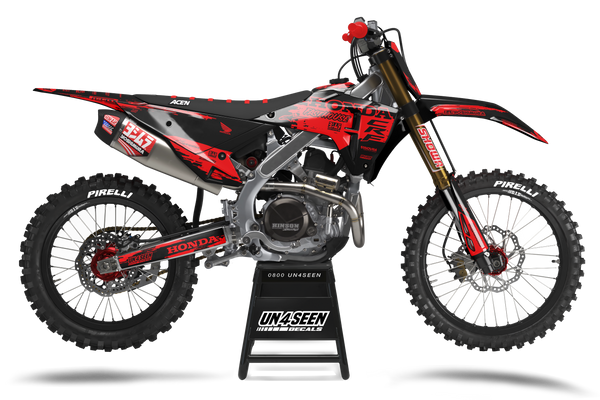 Honda Encore Red Graphic Kit - CRF CR XR Models | All Years