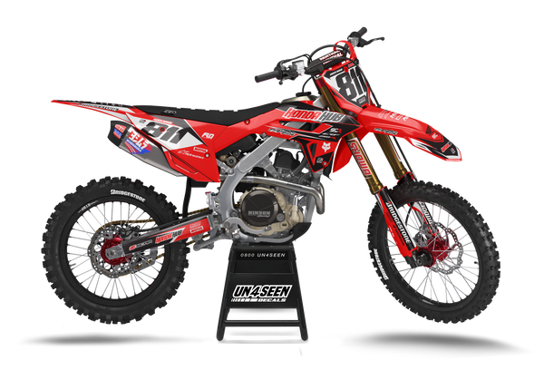 Honda Honda Hub Red Graphic Kit - CRF CR XR Models | All Years