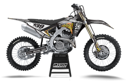 Honda Leopard Black Graphic Kit - CRF CR XR Models | All Years
