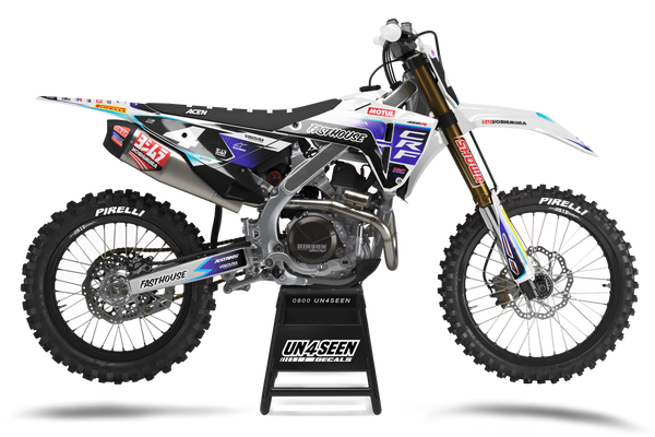 Honda Loke Blue Graphics Kit - CRF CR XR Models | All Years