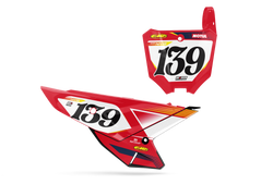 Honda Curld Number Plate Background Decals - CRF CR XR Models | All Years