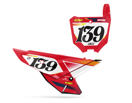 Honda Number Background Decals - Curld