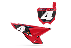 Honda Exta Number Plate Background Decals - CRF CR XR Models | All Years