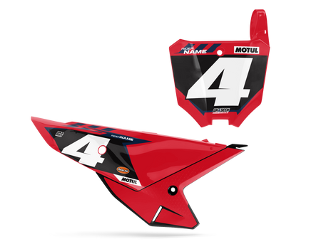 Honda Number Background Decals - Extra