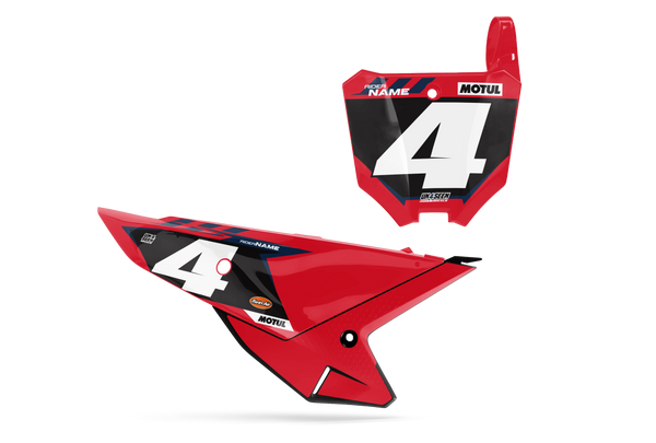 Honda Exta Number Plate Background Decals - CRF CR XR Models | All Years