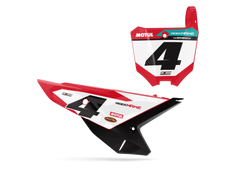 Honda Fice Number Plate Background Decals - CRF CR XR Models | All Years
