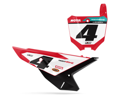 Honda Number Background Decals - Fice
