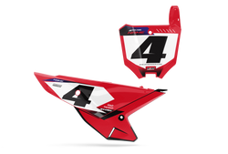 Honda Moco Number Plate Background Decals - CRF CR XR Models | All Years
