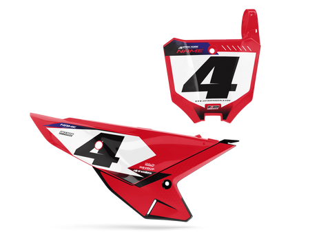 Honda Number Background Decals - Moco