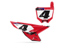 Honda Number Background Decals - Moco