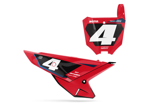 Honda R11 Number Plate Background Decals - CRF CR XR Models | All Years