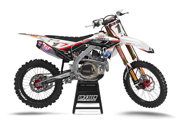 Honda Honda Power White Red Graphic Kit - CRF CR XR Models | All Years
