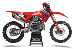 Honda Slipe Red Graphics Kit - CRF CR XR Models | All Years