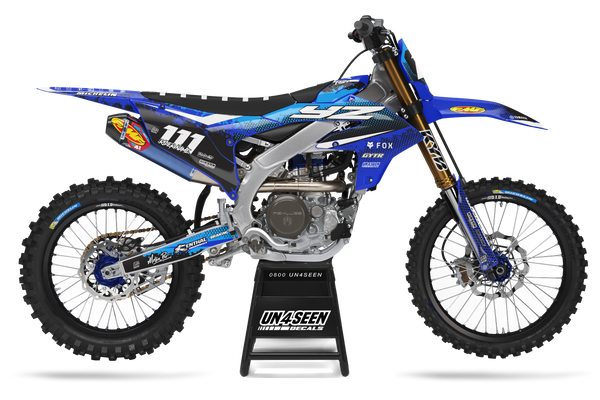 Yamaha Honeymorph Blue Graphic Kit - YZ YZF WR TTR PW Models | All Years