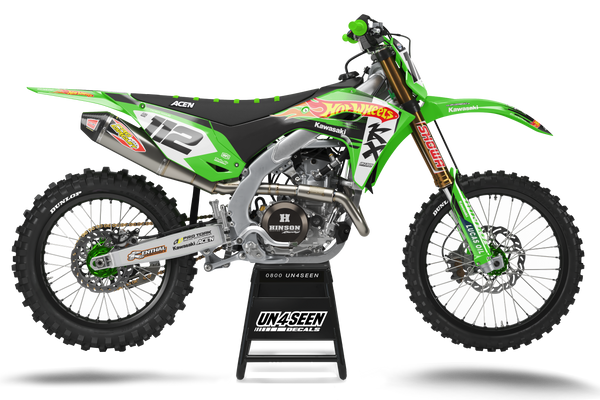 Kawasaki Hotwheels 4 Graphic Kit - KK KXF KDX KLX Models | All Years
