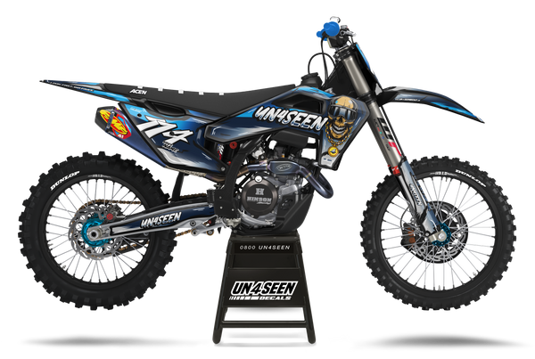 Husqvarna Overspray Blue Graphic Kit - TC FC TE TX FE FS FX Models | All Years